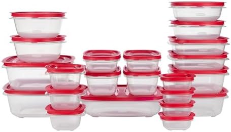 Rubbermaid EasyStore Containers, 44-Piece Set, Food Storage Containers with Lids by Rubbermaid
