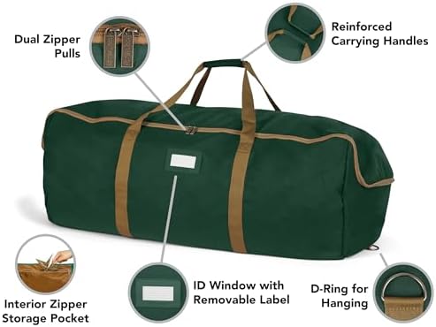 Covermates Storage Duffel Bag, 36" W x 20" D x 15" H, Green - Image 5