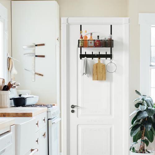 LUCYCAZ Over The Door Hooks Organizer,Back Door Storage with Coat Hooks - Image 6