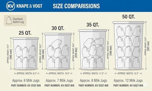 Knape & Vogt 27 Qt. in-Cabinet Pull-Out Trash Can, Double Soft Close, Bottom-Mount, Kitchen Garbarge Bin, 11 in. x 22 in. x 18-3/4 in., SCB12-2-27PT, Platinum - Image 3