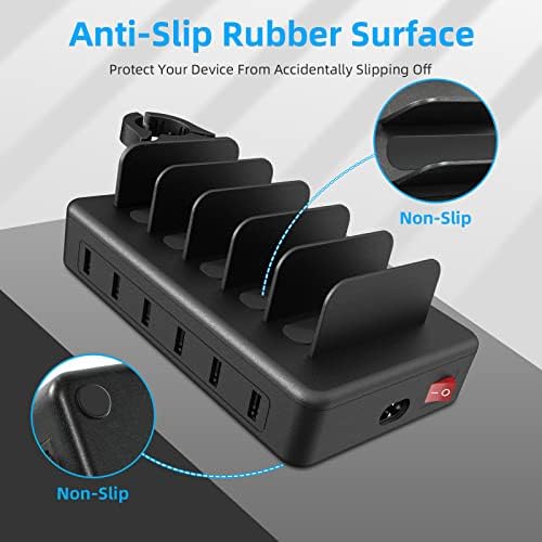 Charging Station for Multiple Devices, 50W 6 Ports USB Charger Station - Image 5