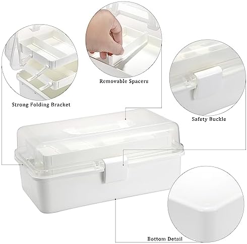 BTSKY 3-Layer Plastic Dividing Storage Box Craft Organizer and Storage - Image 5
