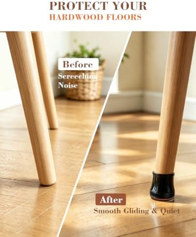 40 Pcs Chair Leg Floor Protectors for Hardwood Floors - Image 4