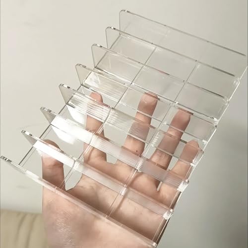 14 Slots Universal Multi Device Organizer Dock Space-Saving Acrylic Clear Multi Phone Stand Holder Divider for iPhone Portable External Hard Drive HDD Phone Cases External CD/DVD Drive - Image 3