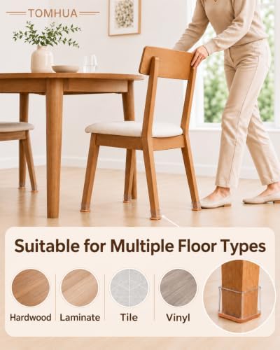 Chair Leg Floor Protectors Rectangle Caps Covers Furniture Pads - Image 5