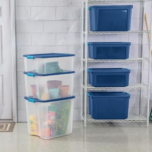 Sterilite Latch and Carry, Plastic Storage Bins w/ Lids, 12 Gallon, 6-Pack - Image 5