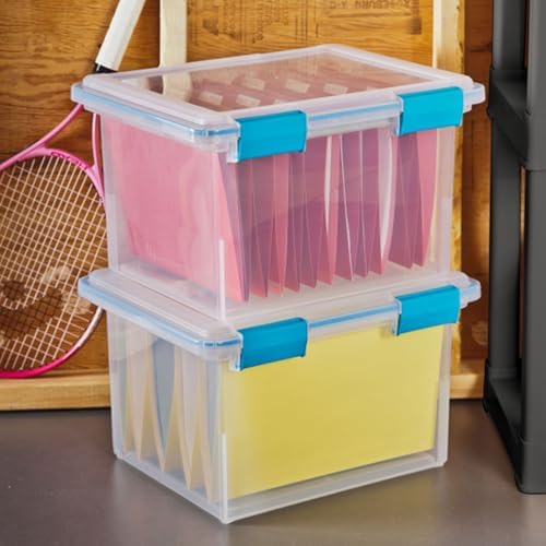 Sterilite Gasket Storage Box with Lids for Home & Office, 32 Quart, 4-Pack - Image 6