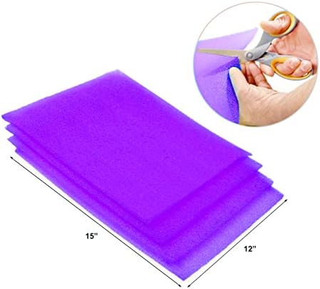 Dualplex® Fruit & Veggie Life Extender Liner for Fridge Refrigerator Drawers, 12x15 Inches (4 Pack) – Extends the Life of Your Produce & Prevents Spoilage (Purple) - Image 3