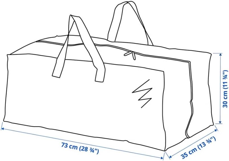 Ikea 901.491.48 Frakta Storage Bag, Blue, 8 Pack - Image 2