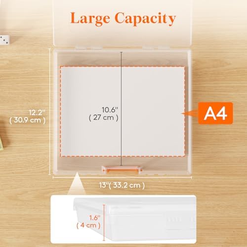 Lifewit Board Game Storage Containers with Handle, 12.2''x10.6'', 6 Pcs - Image 2