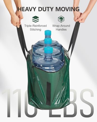 Heavy Duty Moving Bags Extra Large 110LBS Storage Bags,5 Pack Green - Image 7