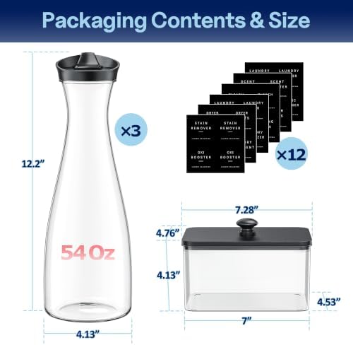 3 +1 Pack Laundry Detergent Dispenser with Dryer Sheet Holder - Image 2