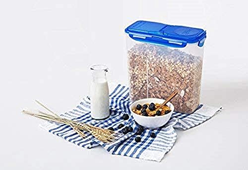 LOCK & LOCK Easy Essentials Food lids (flip-top) / Pantry Storage/Airtight containers, BPA Free, top-16.5 Cup-for Cereal, Clear (Pack of 2) - Image 2