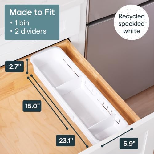 YouCopia DrawerFit Sliding Drawer Sorter, Adjustable Drawer Organizer - Image 3