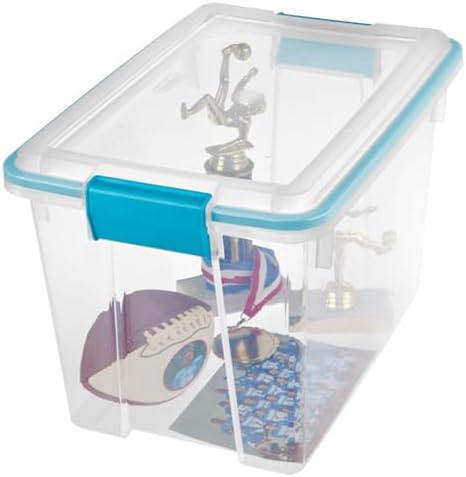 Sterilite Gasket Storage Box with Lids for Home & Office 20 Quart, 6-Pack - Image 4