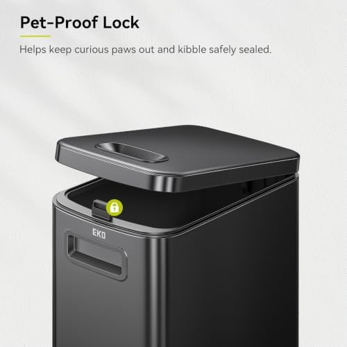 EKO 45 lb Airtight Dog Food Storage Container with Scoop and Wheels - Image 4