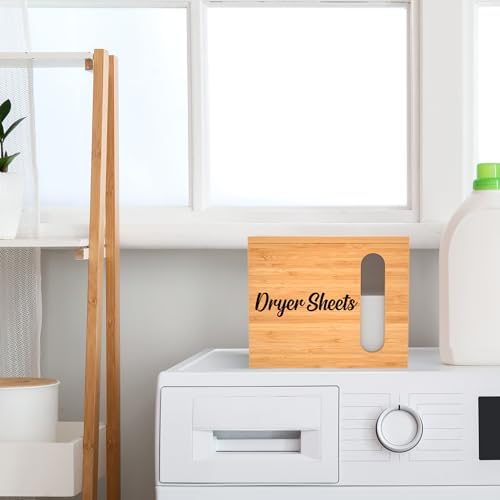 YAJR Dryer Sheet Holder with Lid | Dryer Sheet Container for Laundry Room - Image 7