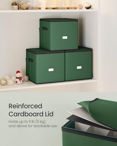 SONGMICS Christmas Ornament Storage Box, 4 Trays for 3-Inch 64 Slots - Image 4