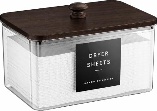 Dryer Sheet Holder with 6 Labels for Laundry Room Organization and Storage by galasily