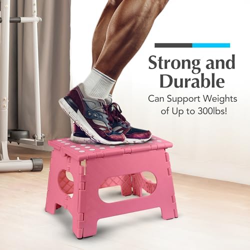 Handy Laundry Folding Step Stool 9 Inch 2 Pack, Holds 300 lbs, Non-Slip - Image 4