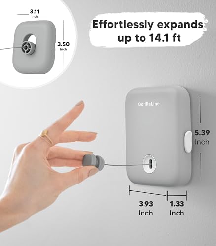 Retractable Clothesline - Indoor Outdoor Wall Mounted Clothes Line - Image 5