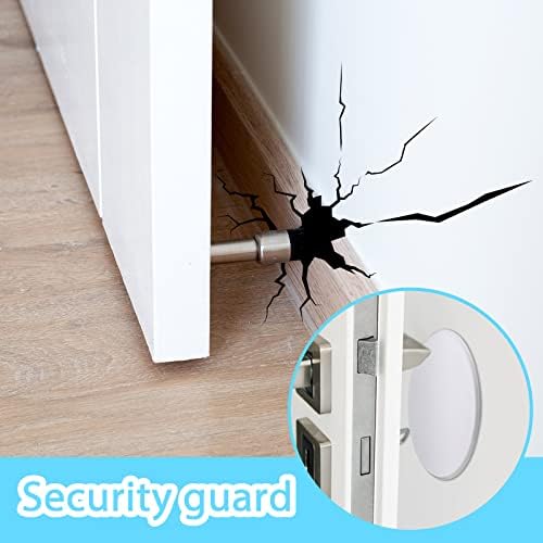 Nosiny 16 Pack 5 Inch Door Knob Wall Protector Adhesive Stopper, White - Image 5