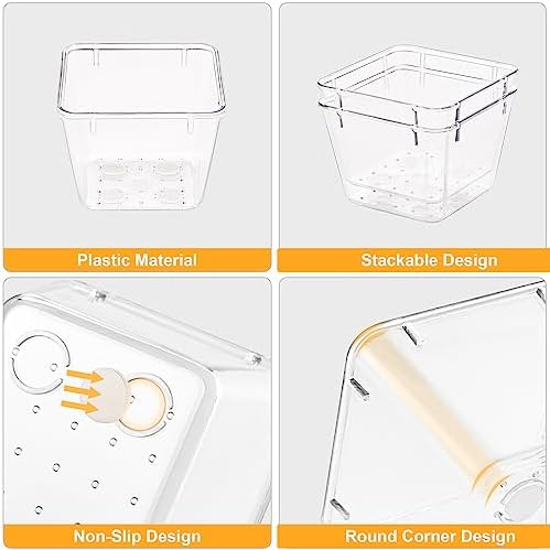 SMARTAKE 22-Piece Drawer Organizer with Non-Slip Silicone Pads, 5-Size - Image 5