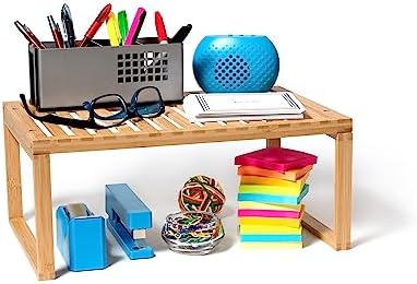 Lipper International Bamboo Kitchen Cabinet Shelf for Organizing a Pantry, Countertop, or Bathroom, 15 5/8" x 10" x 6 1/4" - Image 5