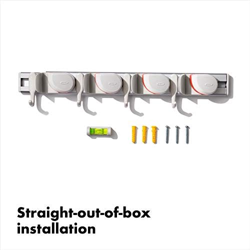 OXO Good Grips Wall-Mounted Mop and Broom Organizer - Image 6