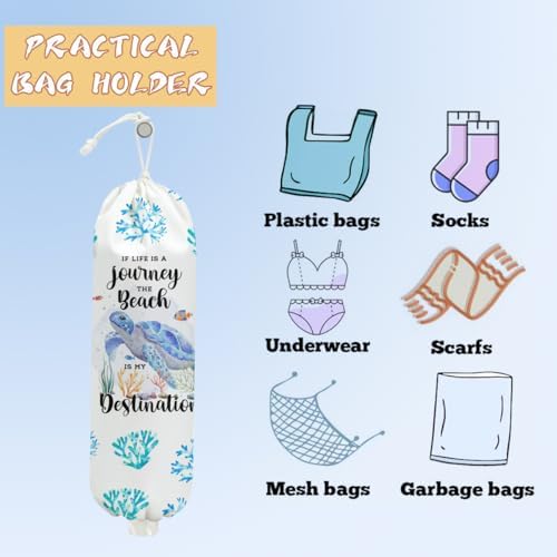 Sea Turtle Plastic Bag Holder, Sea Turtle Gifts for Women Mom Grandma - Image 3