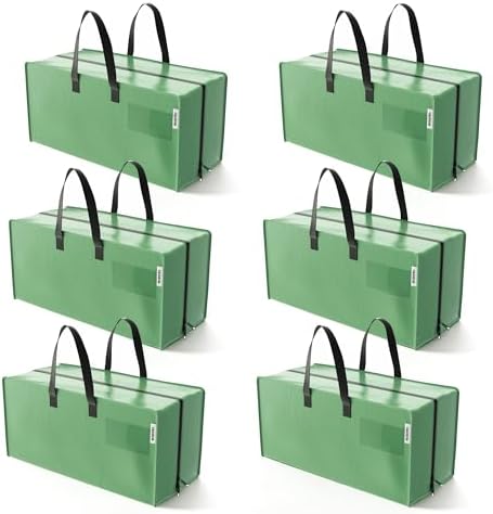 WORKPRO 6 Pack Extra Large Moving Bags with Backpack Straps & Handles by WORKPRO