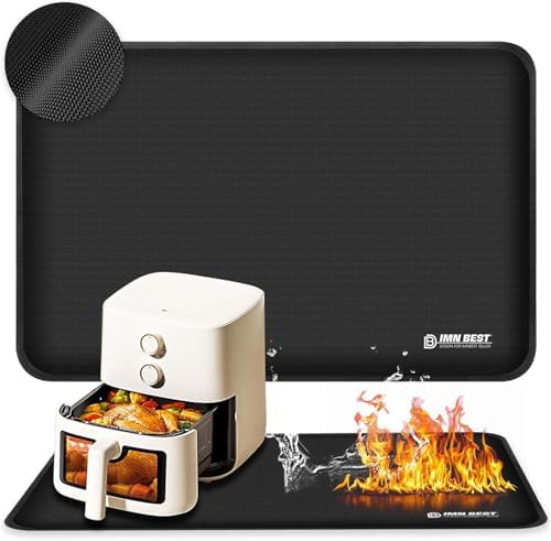 Heat Resistant Mat for Air Fryer, Silicone Mat for Kitchen Counter by ImnBest