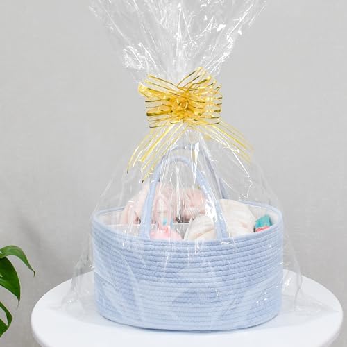 ABenkle Baby Diaper Caddy Organizer, Cotton Rope Nursery Storage Basket - Image 6