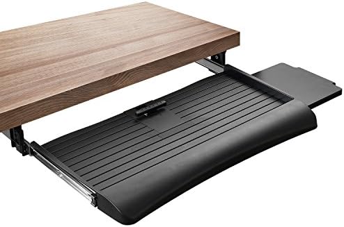 Mount-It! Under Desk Keyboard Drawer with Wrist Rest, Ball-Bearing Slide - Image 2