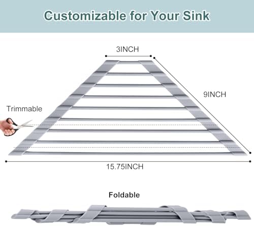 MERRYBOX Triangle Roll Up Dish Drying Rack Over The Sink, 2025 Anti-Rust Sink Drying Rack with Full Silicone Wrapped for Top of Corner, Anti-Slip Organizer for Kitchen - Image 2