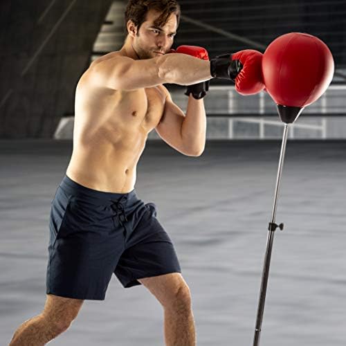 Tech Tools Punching Bag with Stand Adjustable Boxing Speed Bag Teens Adults - Image 5