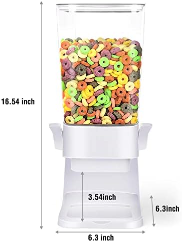 Cereal Dispenser Countertop 2 Pack 5.5 Qt Large Cereal Storage Container - Image 3
