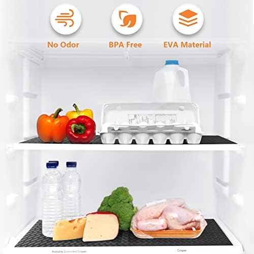 Shelf Liner Non Adhensive Drawer Cabinet Mat Black 11.8"× 236.2" Pack of 2 - Image 6