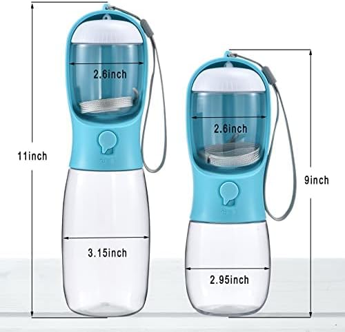 Cibaabo Dog Water Bottle Portable with Food Container & Filter for Travel - Image 3