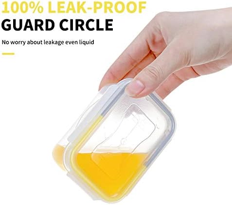 KIGI Small Plastic Food Storage Container, 4-Pack (0.73 Cup) - Image 4