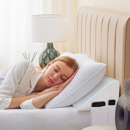 Bedluxe King Bed Wedge Pillow for Headboard, Fill The Gap (0-7") by Bedluxe