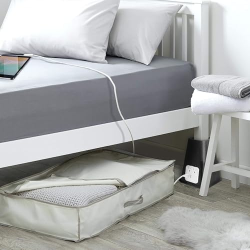 Bee Neat Heavy Duty Bed Riser with USB Outlet, Furniture Lift 7.25" 4 Pack - Image 2