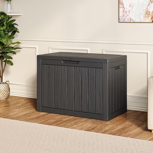 Outdoor Storage Box Waterproof, 55 Gallon Deck Box for Patio Storage by WTFGO