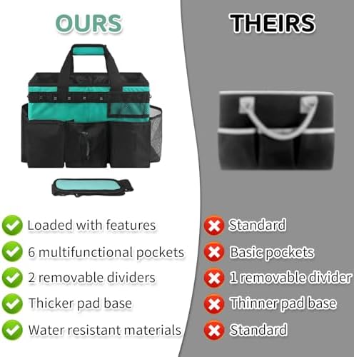 Boczif Cleaning Caddy Bag Wearable,Cleaning Caddy Supplies Organizer(Green) - Image 4