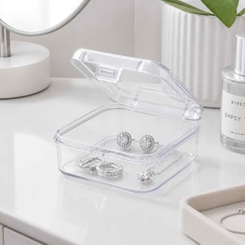 Bead Organizer Box,Mini Clear Plastic Storage Containers Boxes for Bracelet Making DIY Jewelry Craft Nail beads and smll items (white) - Image 7