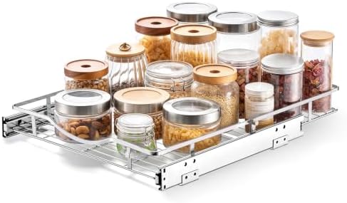 VEVOR Pull Out Cabinet Organizer 16.93"W x 21.06"D Steel Slide Out Drawers by VEVOR