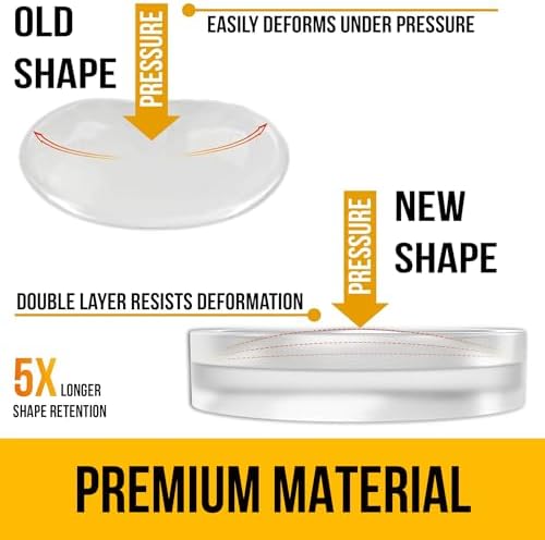 128 Clear Silicone Bumper Pads – Self-Adhesive Sound Dampening Stops with Flat Dome Shape Design for Cabinet Doors, Drawers, Cupboards, Glass Surfaces, Picture Frames – Vellax - Image 4
