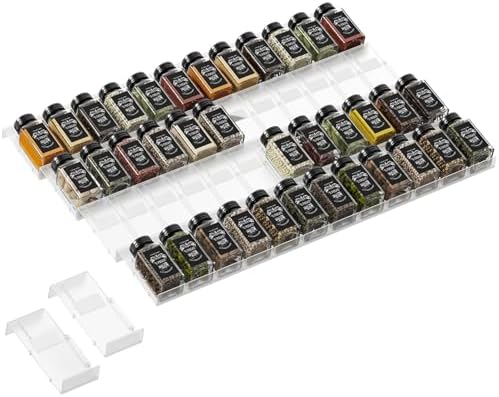 Famhap Spice Drawer Organizer 48 PCS, Expandable 2"-96" by Famhap