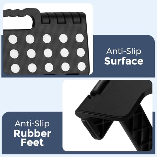 ACKO 13 Inch Folding Step Stool, Holds 300 lb for Adults and Kids, Black - Image 5