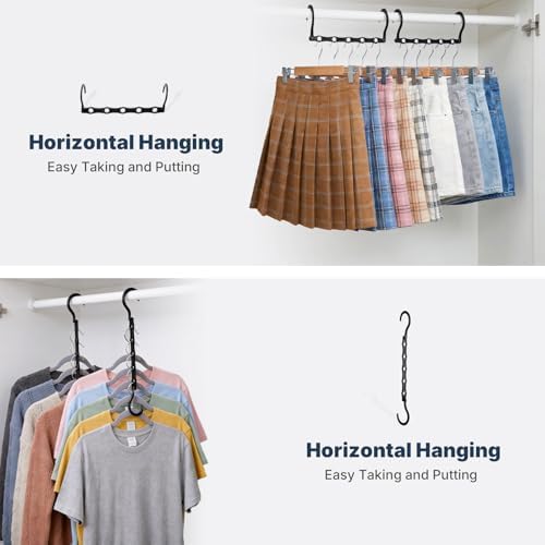 HOUSE DAY 10 Pack Closet Organizers and Storage with 5 Holes for Cascading - Image 5